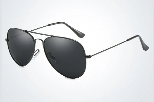 Classic Pilot Men Sunglasses Polarized Vintage Metal Ray Sun Glasses Women Mirror Colors Driving Male Shades UV400